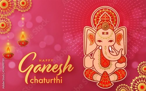 Happy Ganesh Chaturthi greetings festival