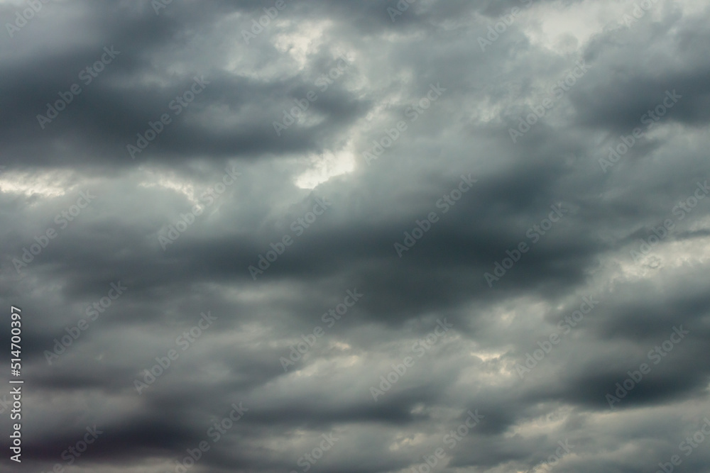 Stormy cloudy sky background for sky replacement
