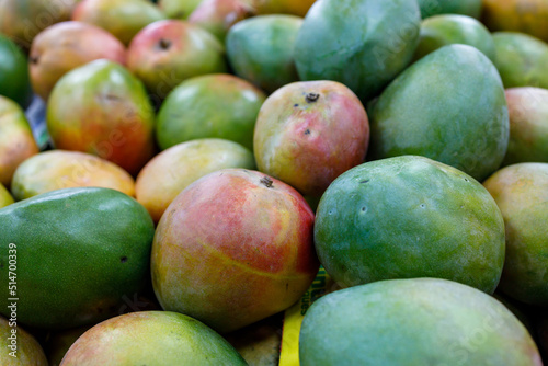 Mangos in the market background