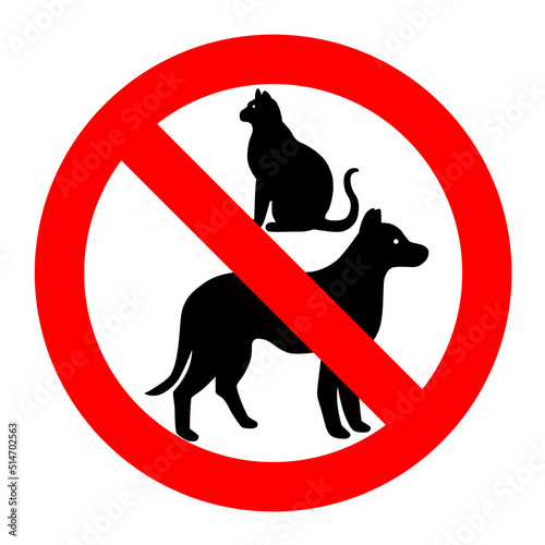 no pets allowed sign