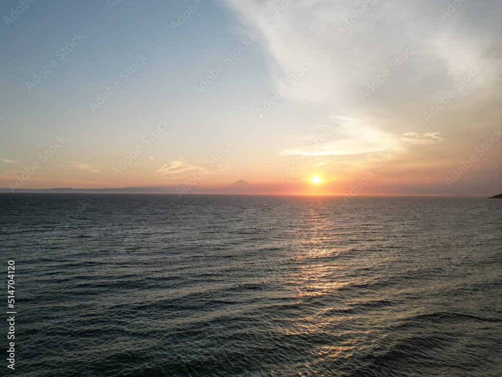 Obraz premium 夕暮れの海