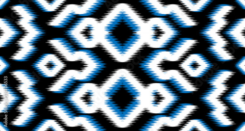 ikat ethnic seamless pattern geometric design cloth vector background on the fabric in other Asian countries EP.5