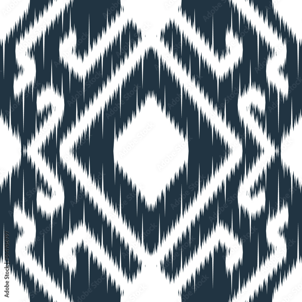 seamless ethnic cloth vector pattern vector tie-dye shibori printed with stripes and chevron bohemian fashion Infinite texture. Background color can be changed.EP.99