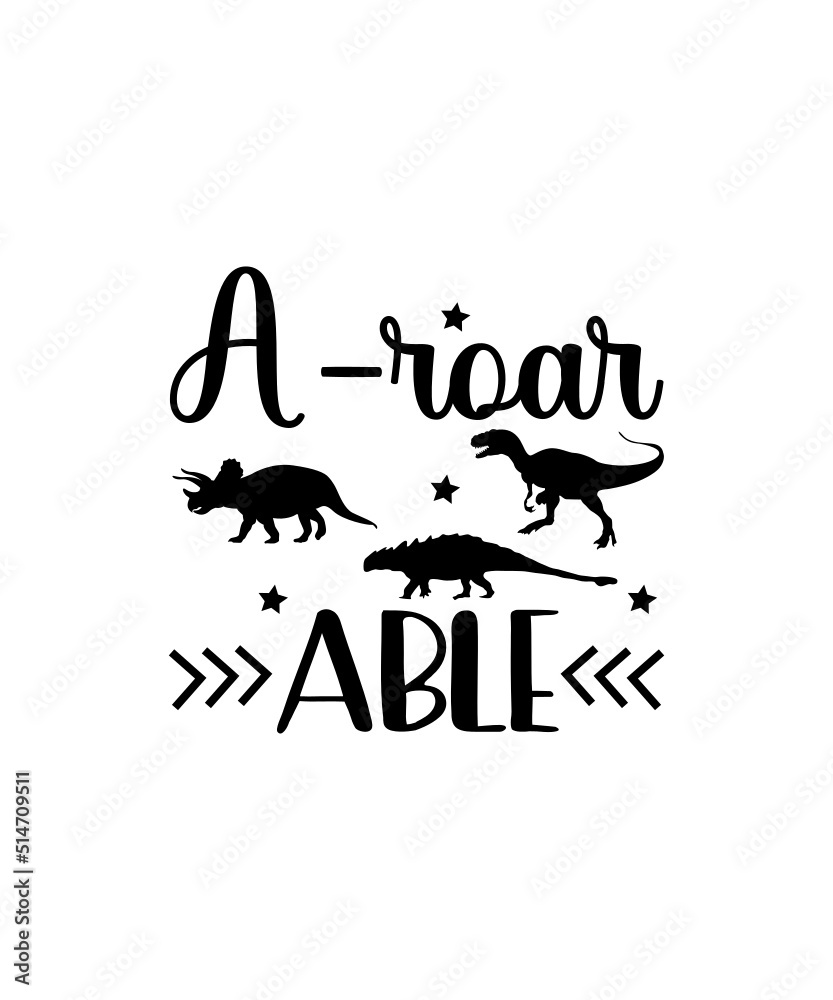 Obraz premium Dinosaur SVG, Dinosaur Vector, Dinosaurs Clipart, Baby Dinosaur Svg, Jurassic Clipart, T-rex Clipart, Dinosaur Bundle svg for Cricut
