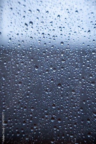 Macro Photography of Water Droplets on a Window