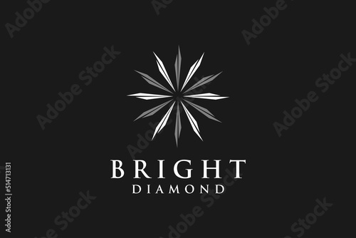 Bright diamond logo design 