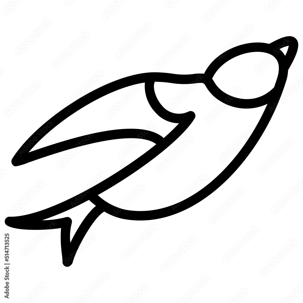 handdrawn swallow icon handdrawn swallow icon