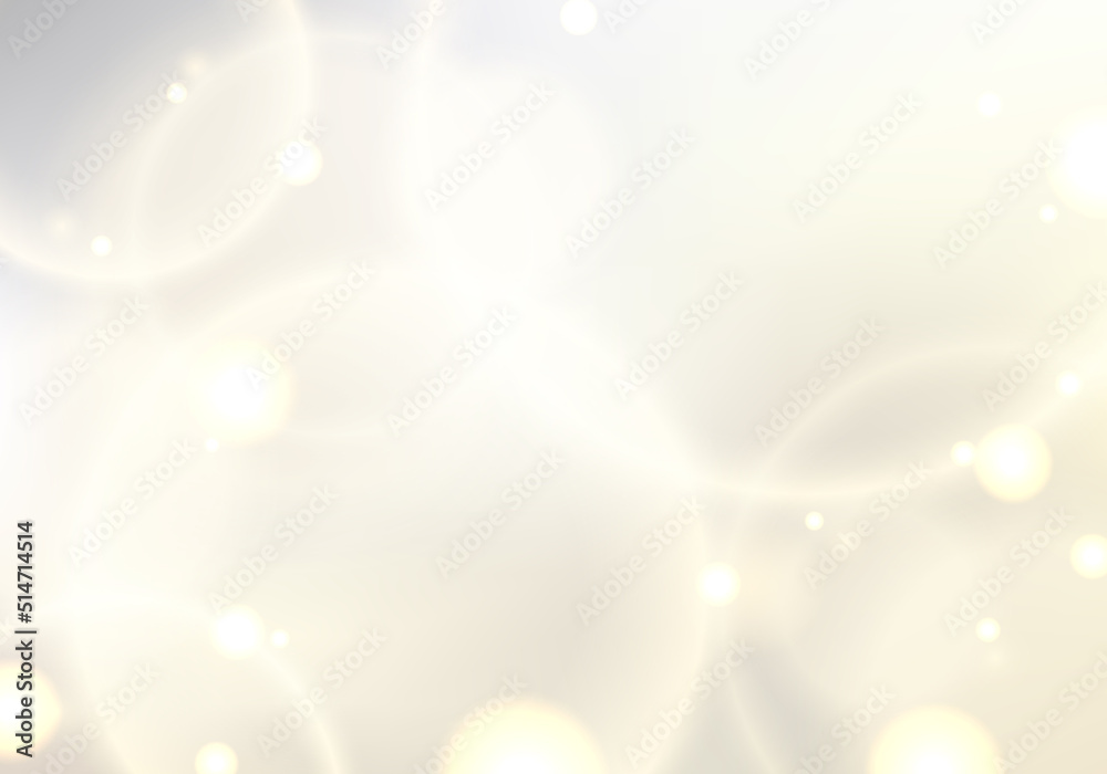 Abstract golden circles glow lights bokeh effect blurred background luxury style