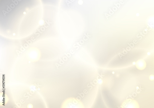 Abstract golden circles glow lights bokeh effect blurred background luxury style
