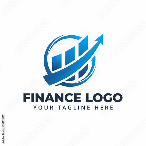 Financial Accounting Abstract Chart Arrow Logo