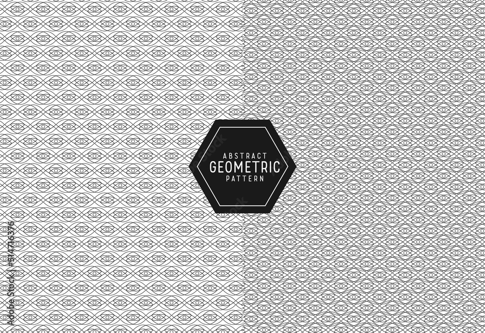 Abstract black ethnic geometric pattern background or wallpaper