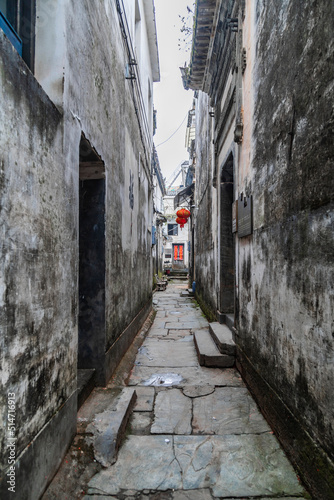 Chinese traditional ancient town architecture scenery © 大 李