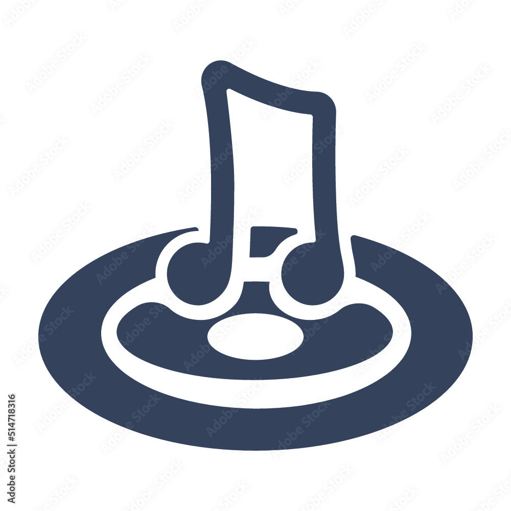 Obraz premium Audio, compose, music, note, play, player icon