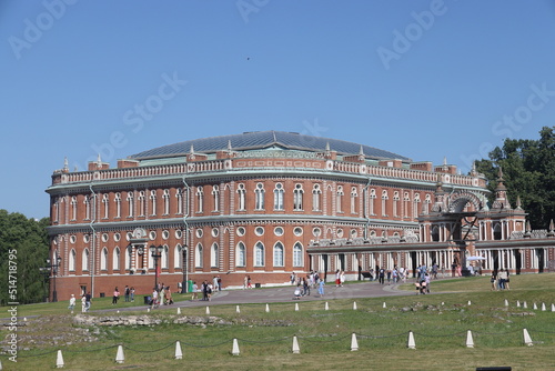 Russia, Moscow, July 02, 2022, Tsaritsyno Museum-Reserve, Khlebny Dom on a summer sunny day. photo