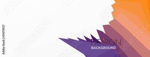 Background colorful shapes template. Wallpaper for concept of AI technology, blockchain, communication, 5G, science, business and technology