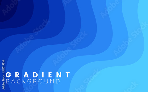 Blue Papper cut Abstract Background