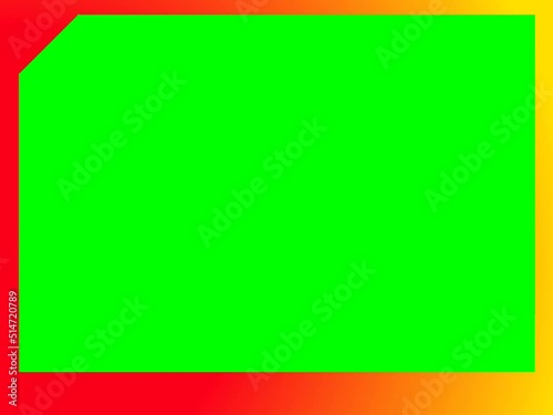 frame template special offer with green background with 3D text