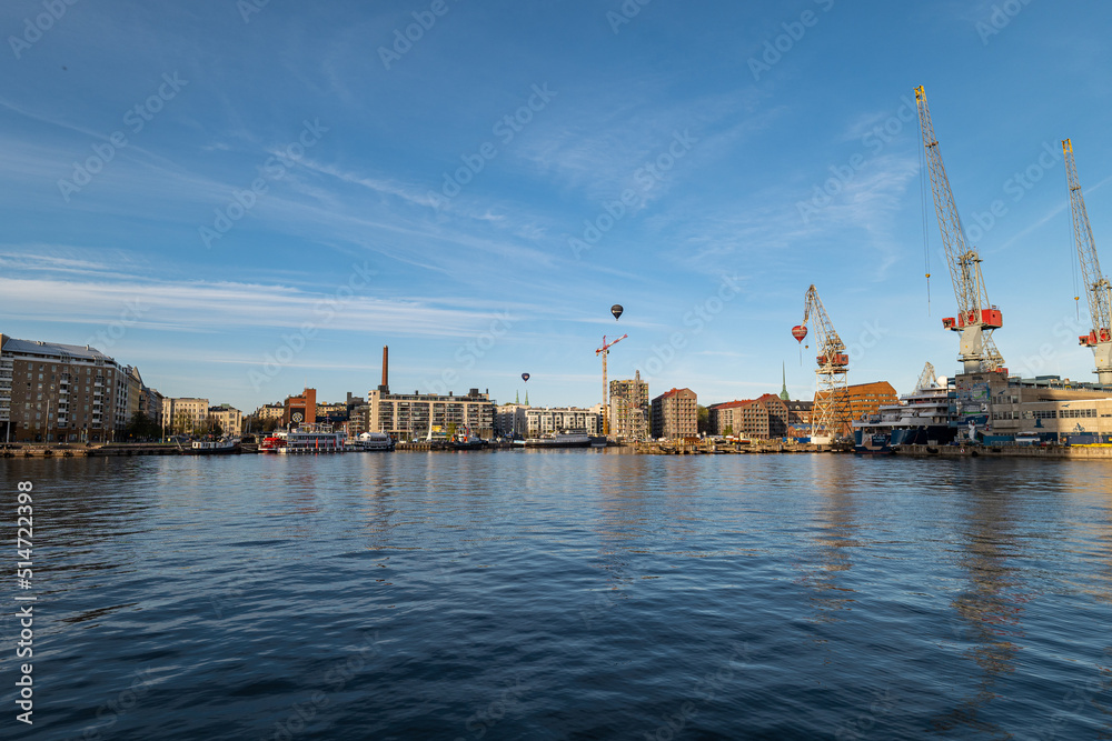 View of beautiful city Helsinki in FInland