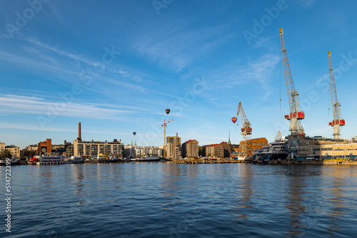 View of beautiful city Helsinki in FInland