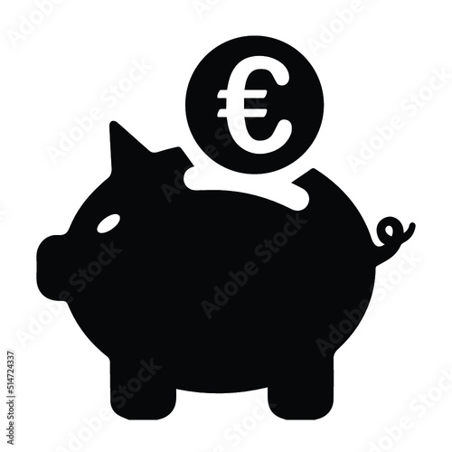 Bank, coin, deposit, money, piggy, save icon