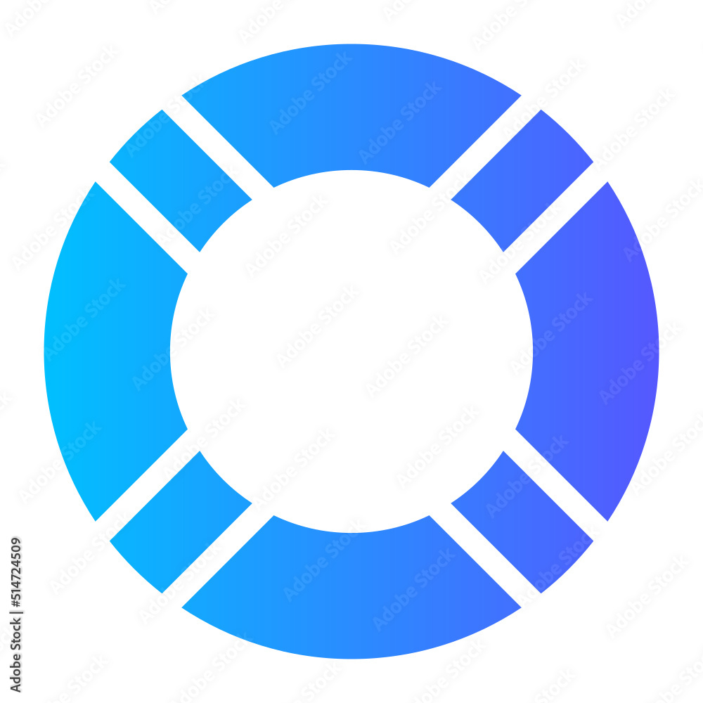Lifebuoy gradient icon Lifebuoy gradient icon