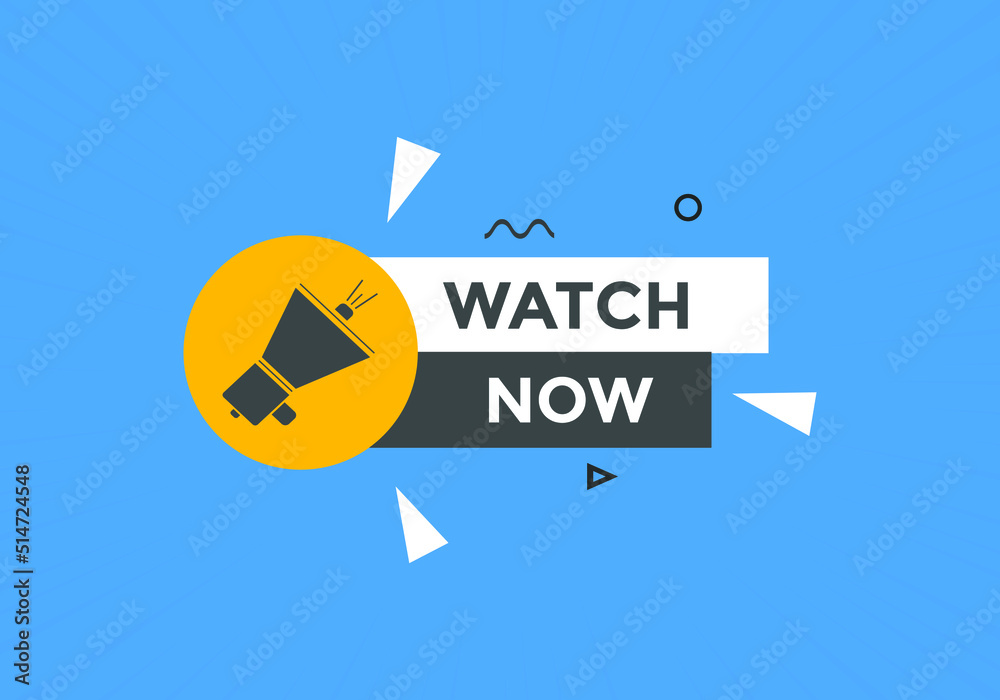 Watch now label sticker banner. Design template. Watch now banner in flat style.
Watch now label sticker banner. Design template. Watch now banner in flat style.