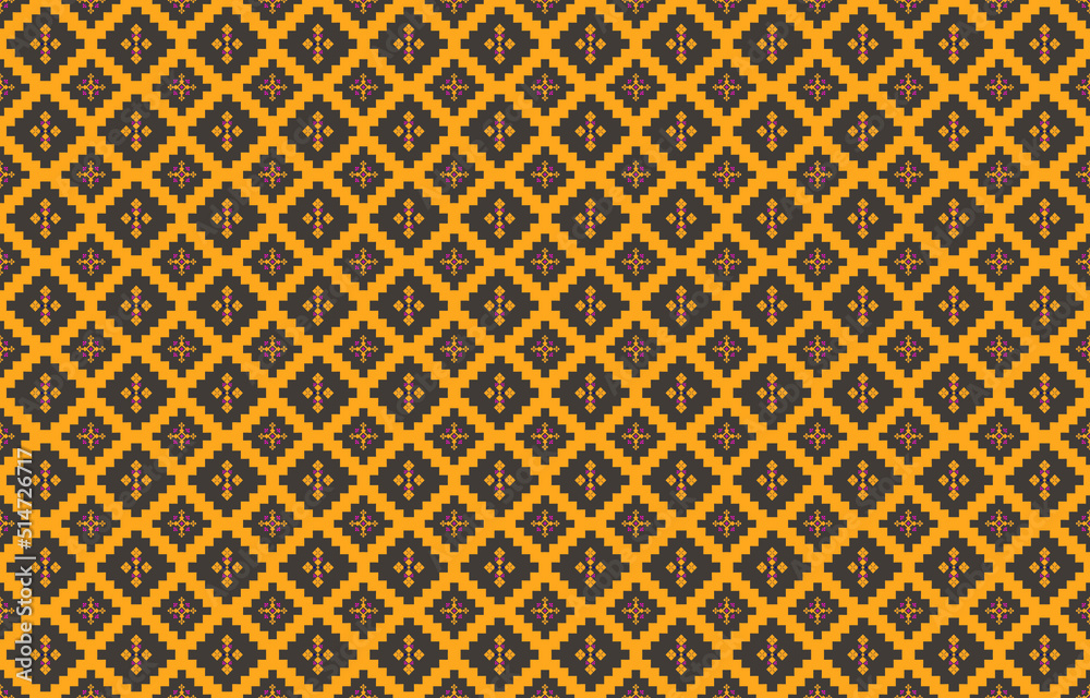 Abstract geometric and tribal patterns, usage design local fabric patterns, Design inspired by indigenous tribes. geometric Vector illustration Abstract geometric and tribal patterns, usage design local fabric patterns, Design inspired by indigenous tribes. geometric Vector illustration