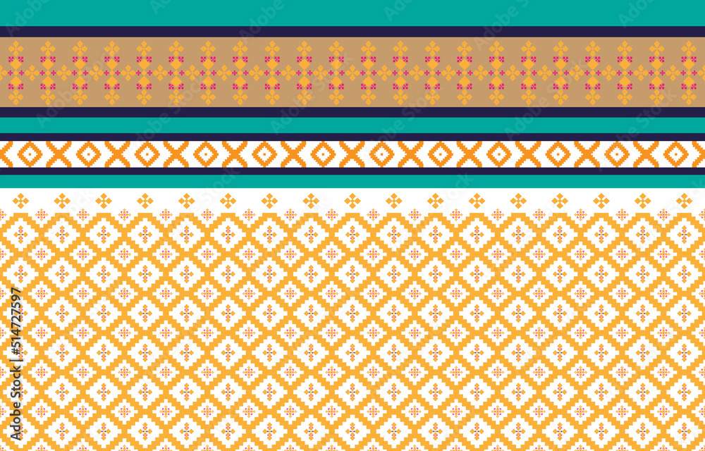 Abstract geometric and tribal patterns, usage design local fabric patterns, Design inspired by indigenous tribes. geometric Vector illustration Abstract geometric and tribal patterns, usage design local fabric patterns, Design inspired by indigenous tribes. geometric Vector illustration