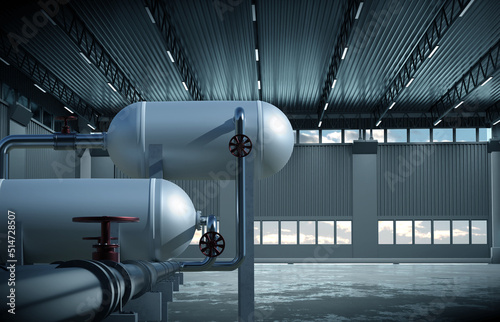Plumbing in production area...