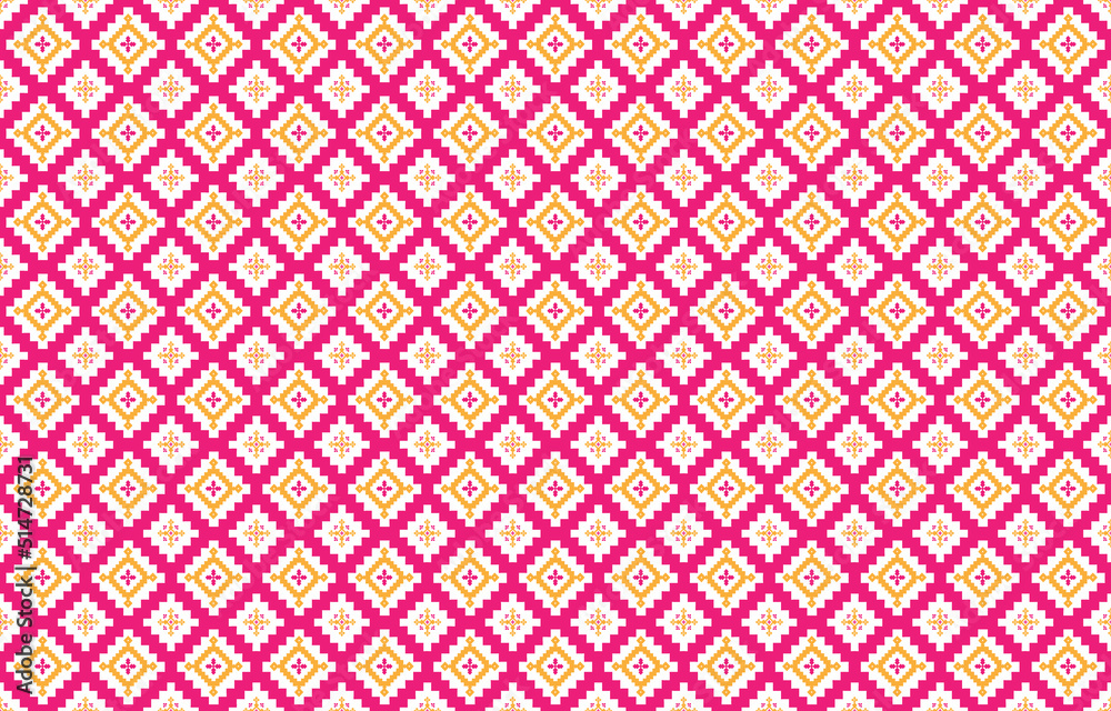 Abstract geometric and tribal patterns, usage design local fabric patterns, Design inspired by indigenous tribes. geometric Vector illustration