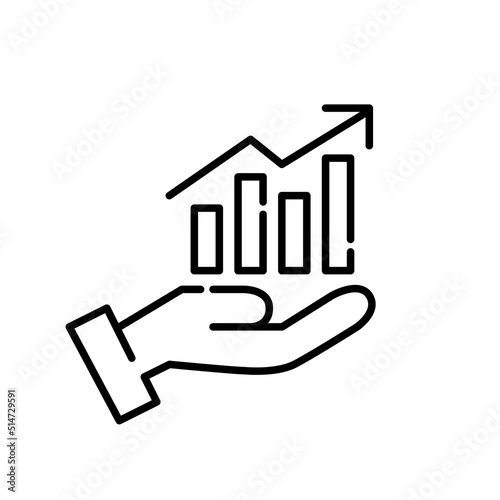 Promoting growth and success strategies icon. Pixel perfect, editable stroke 