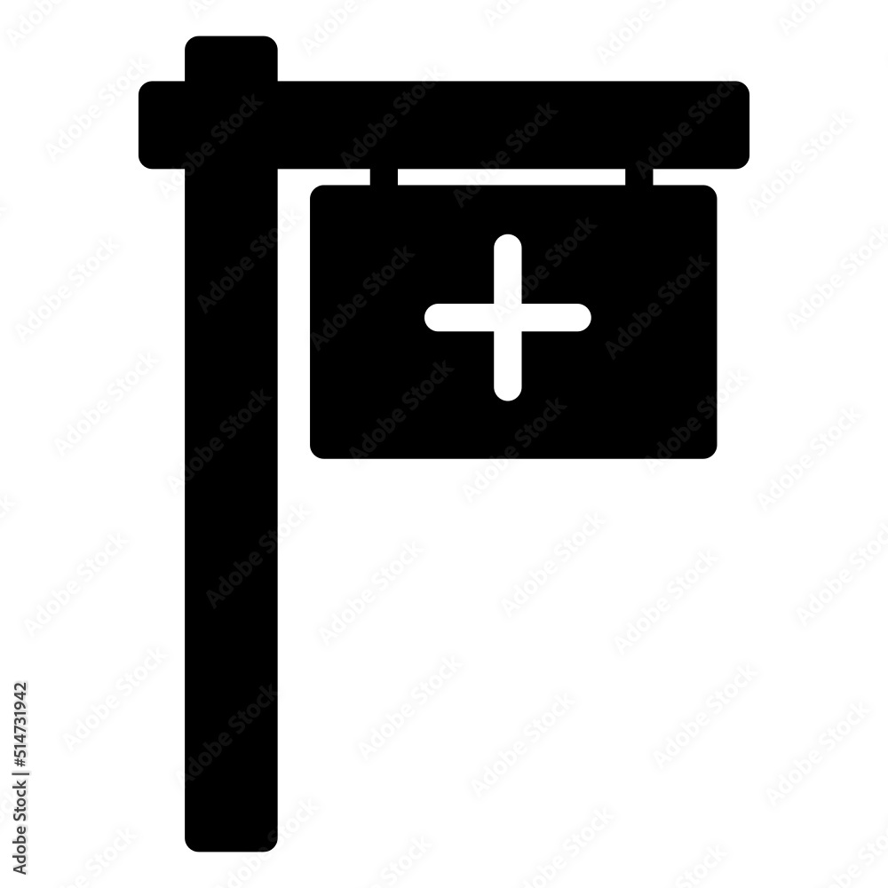 Obraz premium hospital icon