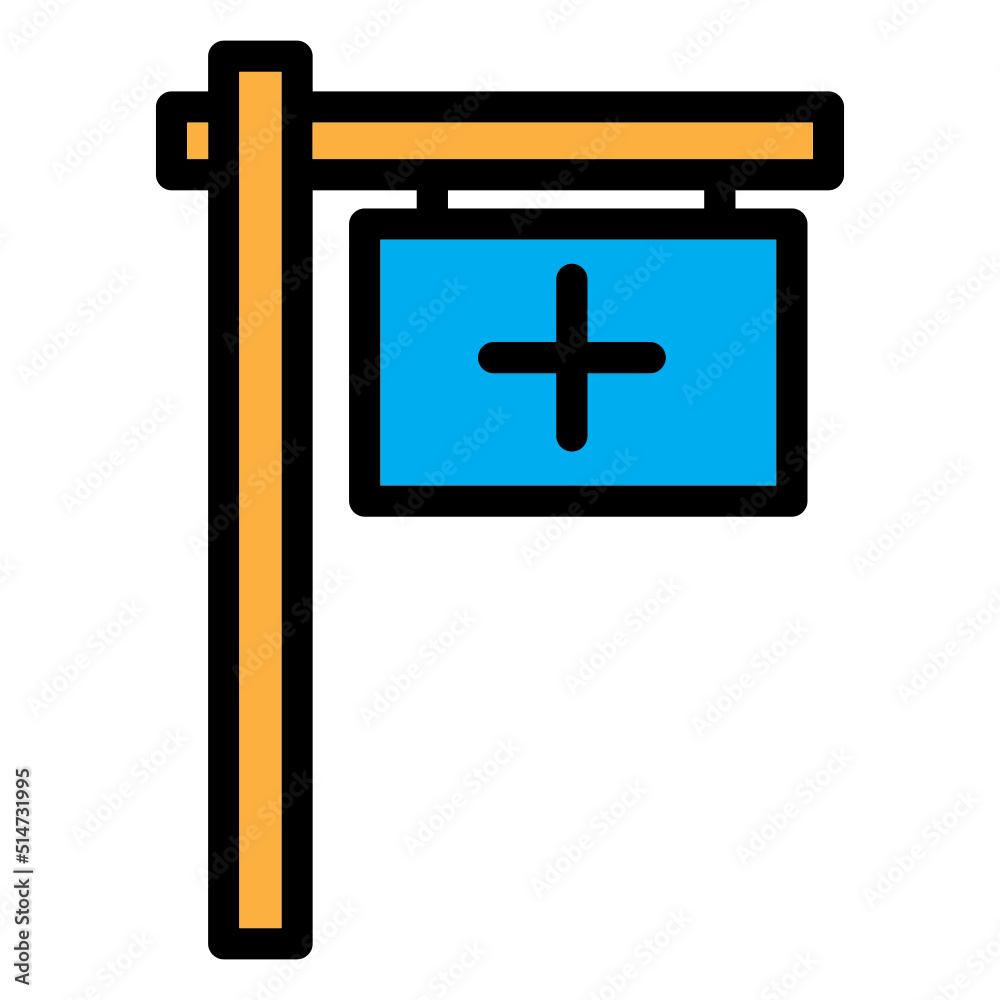 Obraz premium hospital icon