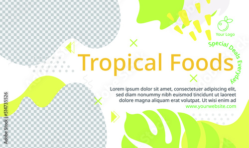 Tropical Summer Food Banner