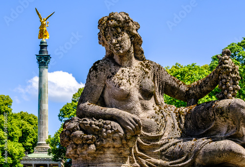 famous angel of peace in munich photo