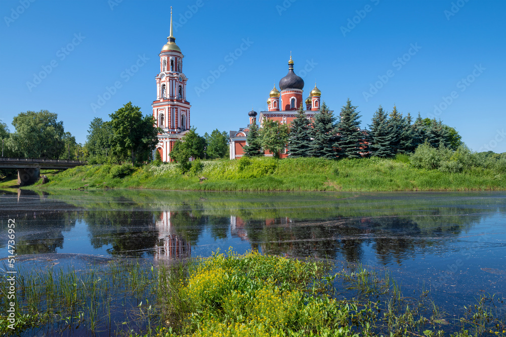 Cathedral of the Resurrection of Christ in June landscape. Old Russa. Novgorod region, Russia Cathedral of the Resurrection of Christ in June landscape. Old Russa. Novgorod region, Russia