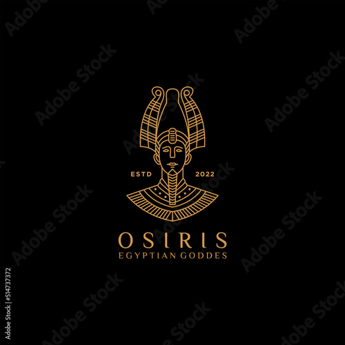 Osiris logo design icon vector