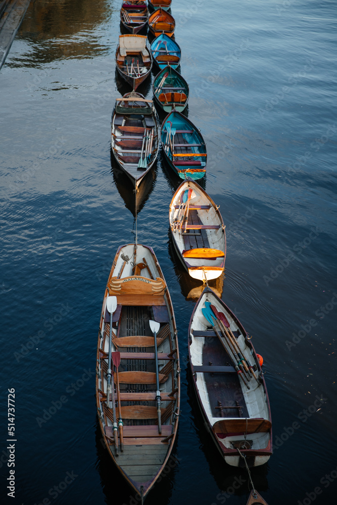 Obraz premium boat on the river