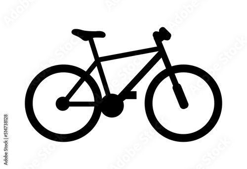Bicycle. Bike icon vector. Cycling concept. Sign for bicycles path Isolated on white background. Trendy Flat style for graphic design, logo, Web site, social media, UI, mobile app photo