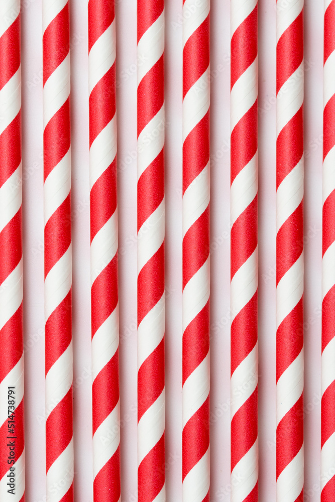 Full frame photo of red and white straws Full frame photo of red and white straws