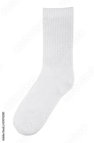 Tall socks on an isolated white background. Men's socks.