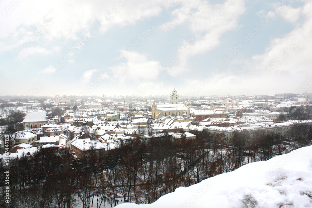 View of Vilnius from the Gedimin Tower, Lithuania