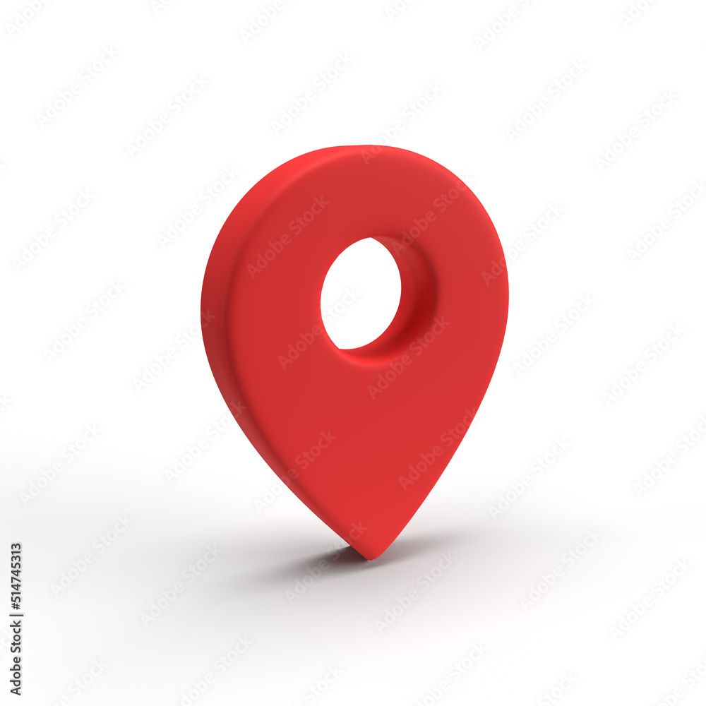 Location. 3D illustration.