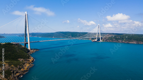 Yavuz Sultan Selim Bridge aerial shot photo
