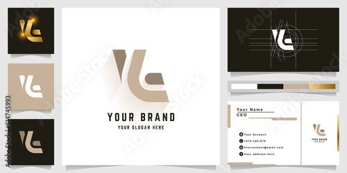 Letter Yt or Lt monogram logo