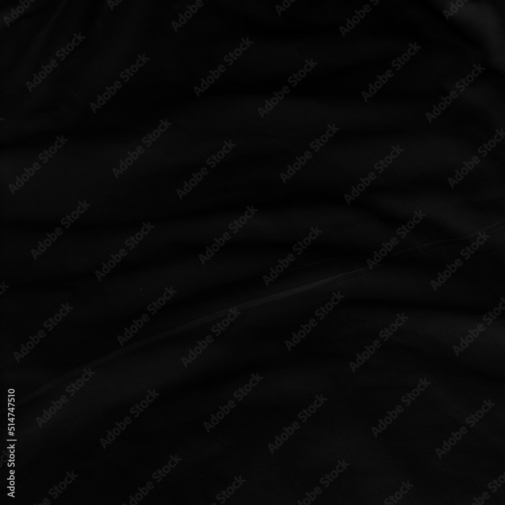 Black fabric texture for background; Abstract black fabric cloth wave or wavy folds texture material for background Black fabric texture for background; Abstract black fabric cloth wave or wavy folds texture material for background