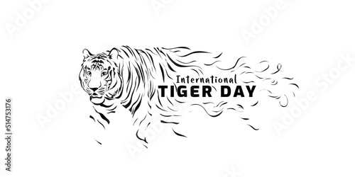 International tiger day awareness for conservation