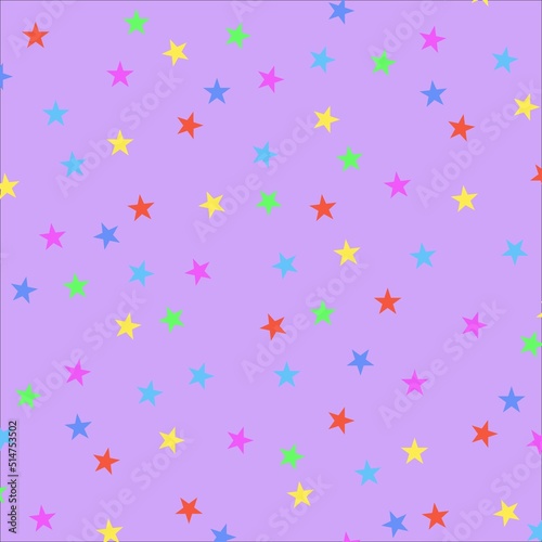 Seamless stars pattern on baby pink background. Cute baby shower background. Design for textile  wallpaper  web  fabric and decor.