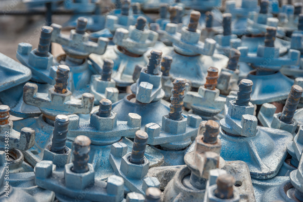 Obraz premium Nuts and anchors for formwork panels