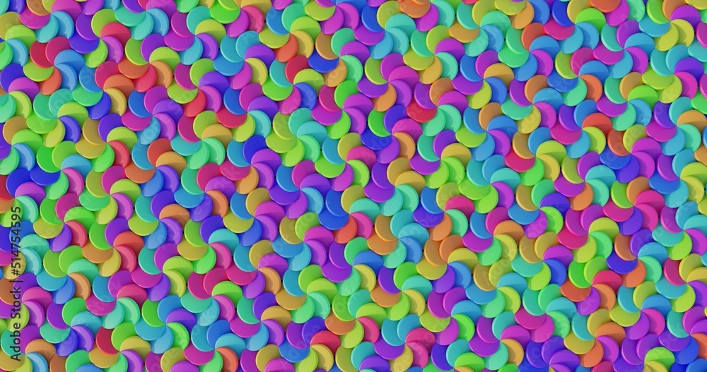 seamless pattern with colorful circles 